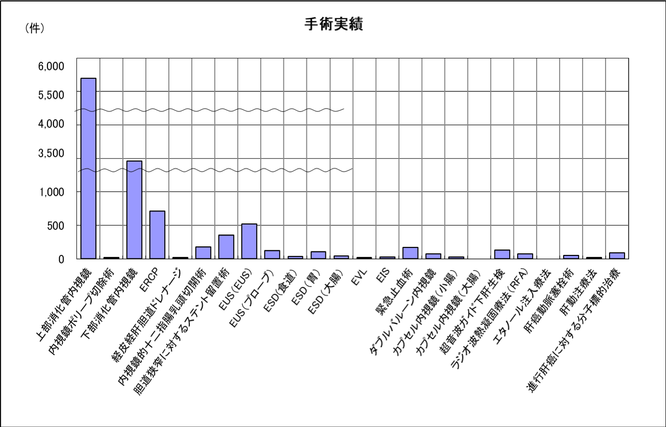 手術実績(2024年)グラフ