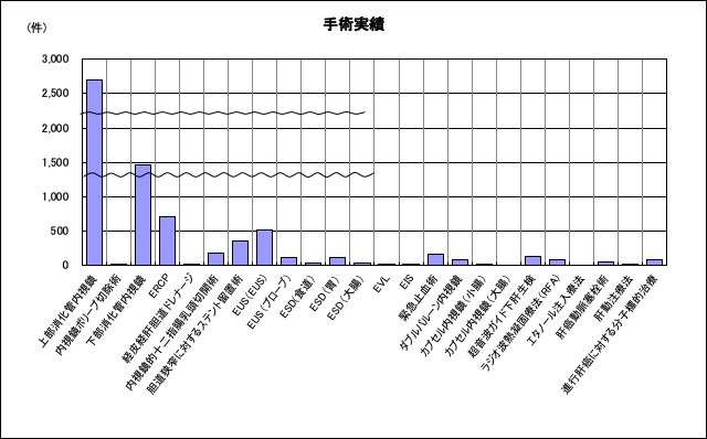 手術実績(2024年)グラフ